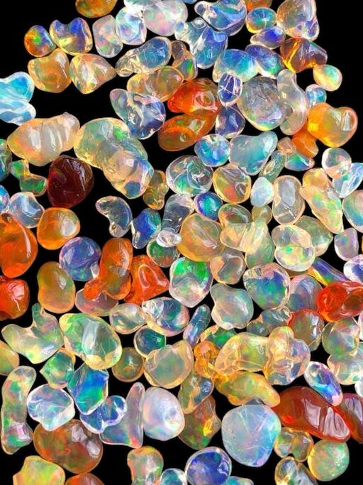 ópalos de fuego forma natural 